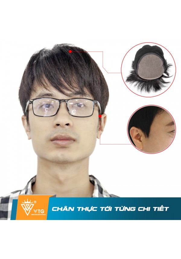Tóc Giả Nam Trùm Nguyên Đầu - VTG C01